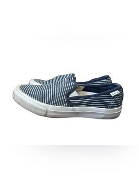 Converse Jack Purcell Slip-On Sneakers Blue White‎ Striped Unisex M6 W7.5